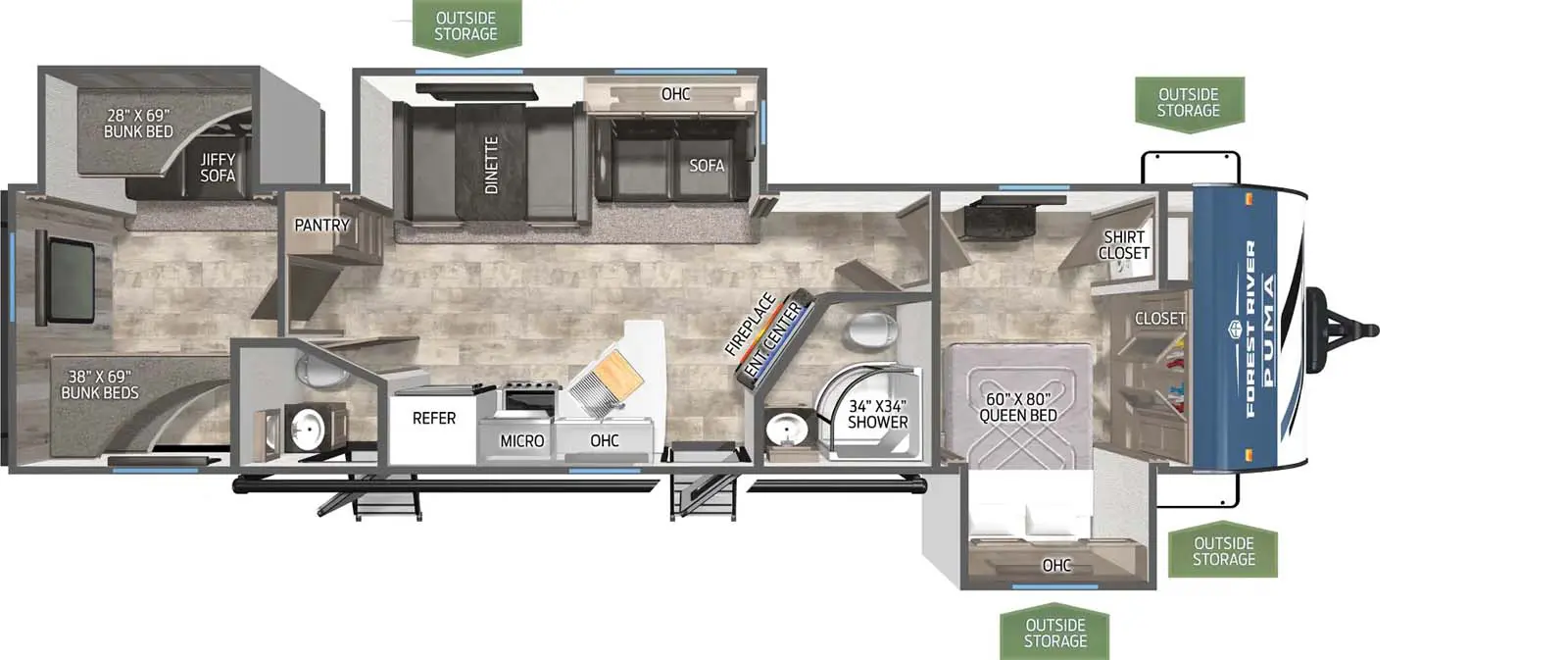 32BHQS Floorplan Image